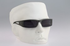 Byblos 697 S 3327 S, Vintage 2000s gray slim rectangle wrap sunglasses