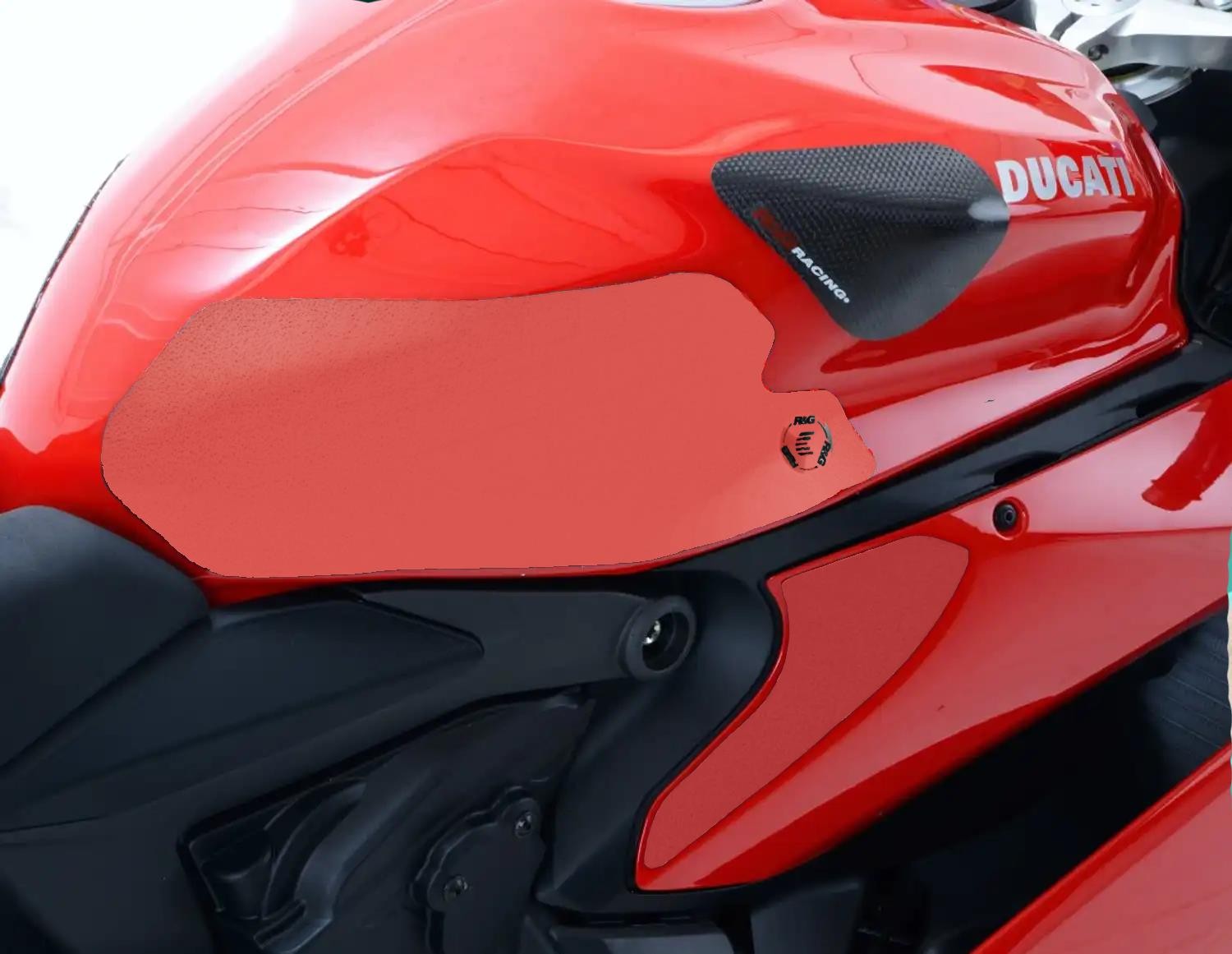 R&G Tank Traction Grips Clear (4-Grip Kit) Ducati 899 Panigale 2013 - 2015
