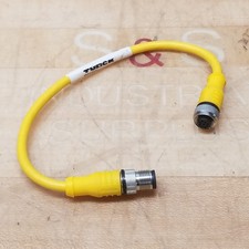 Turck RKC4T-0.3-RSC4T/S1328, U-82508 Cordset, 0.3 M, 4 Pin Male/4 Pin Female