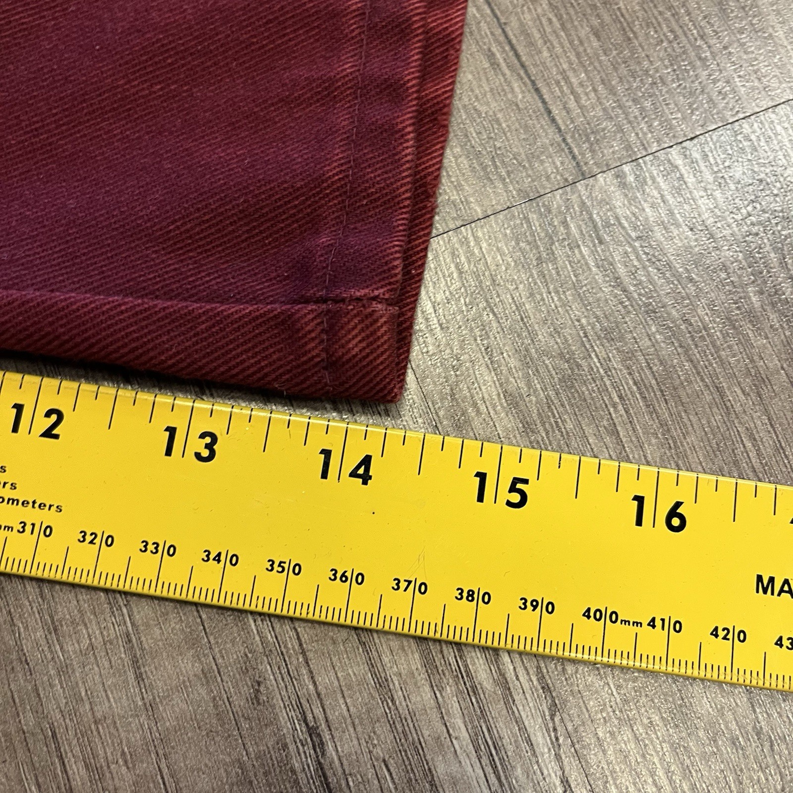 VTG 70'S JC PENNY PENN-PREST MAROON CUSTOM PATCH PANTS JEANS SZ 4 TODDLER (6) image 9