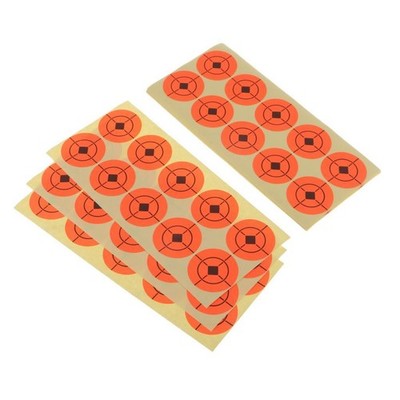 250 Stück  Paper Target Fluorescent Orange Selbstklebende Zielaufkleber