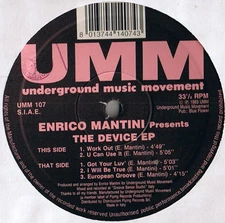 Enrico Mantini - The Device EP, 12", (Vinyl)