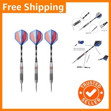 Lightweight Steel Tip Darts with 3 Vibrant Colors - 24g for Ultimate Control