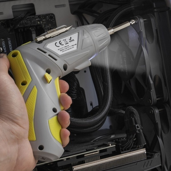AVVITATORE ELETTRICO SENZA FILI MINI TRAPANO MULTIPOSIZIONE 33 PEZZI foto 6