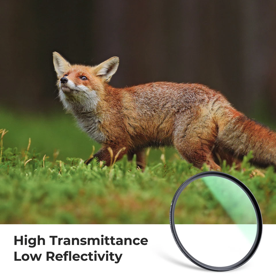 K&F Concept UV 37mm-82mm HD Len Filter Ultra Slim Green Multi-Coated MC-UV - Image 3 of 4