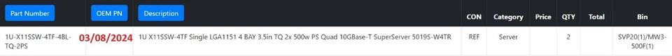 Supermicro 1U Server PFSENSE X11SSW-4TF Xeon 3.5Ghz V6 32G RAM 4x 10GBE M.2 NVME - Image 4 of 4