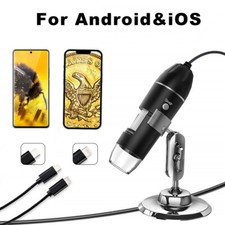 1600X Digital Microscope 1080P USB Coin Magnifier Camera for iPhone Samsung IOS