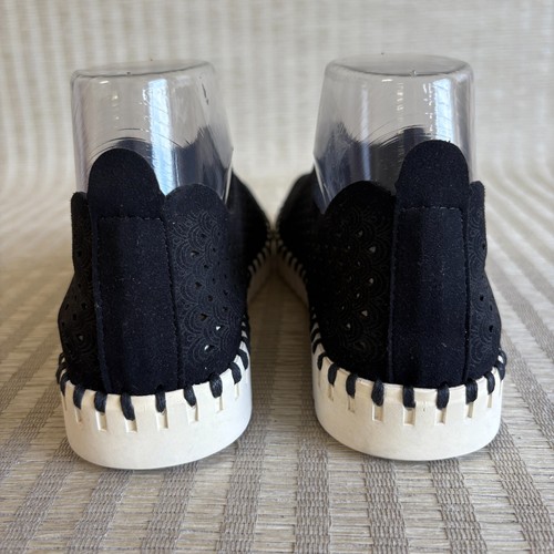 Ilse Jacobsen Tulip Black Slip On Shoes Women EU 37 US 6.5 - 7 Perforated Flats - Picture 10 of 19