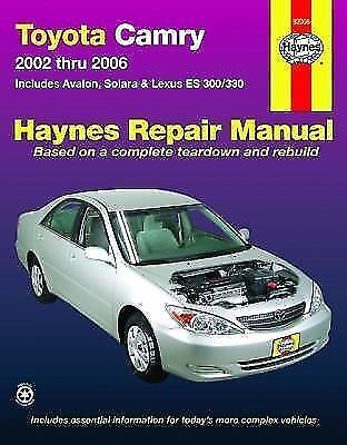 2002-2006 Camry Avalon Solara ES300 ES330 Haynes Repair Service Shop Manual  271 - Picture 1 of 1