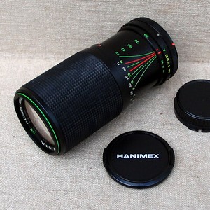 Hanimex MC autozoom C-macro 1:4.5 F=70-120mm lens