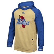 Tulsa Golden Hurricane Adidas NCAA Men's Gold Sideline Climawarm Hoodie