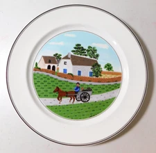 VILLEROY & BOCH "DESIGN NAIF" PATTERN DINNER PLATE  10 5/8" GOING TO MARKET #4