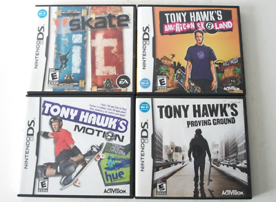 Nintendo DS Skateboarding Games Lot Tony Hawk Motion Sk8land