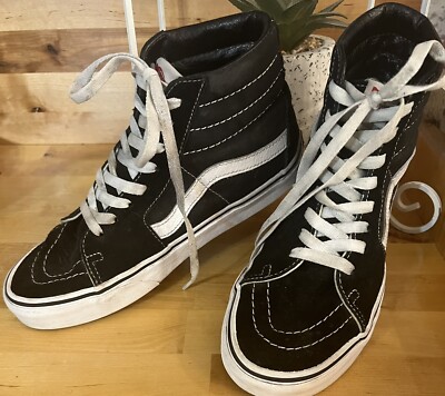 Vans Old Skool High Top Skate Shoes Black Suede Mens Womens