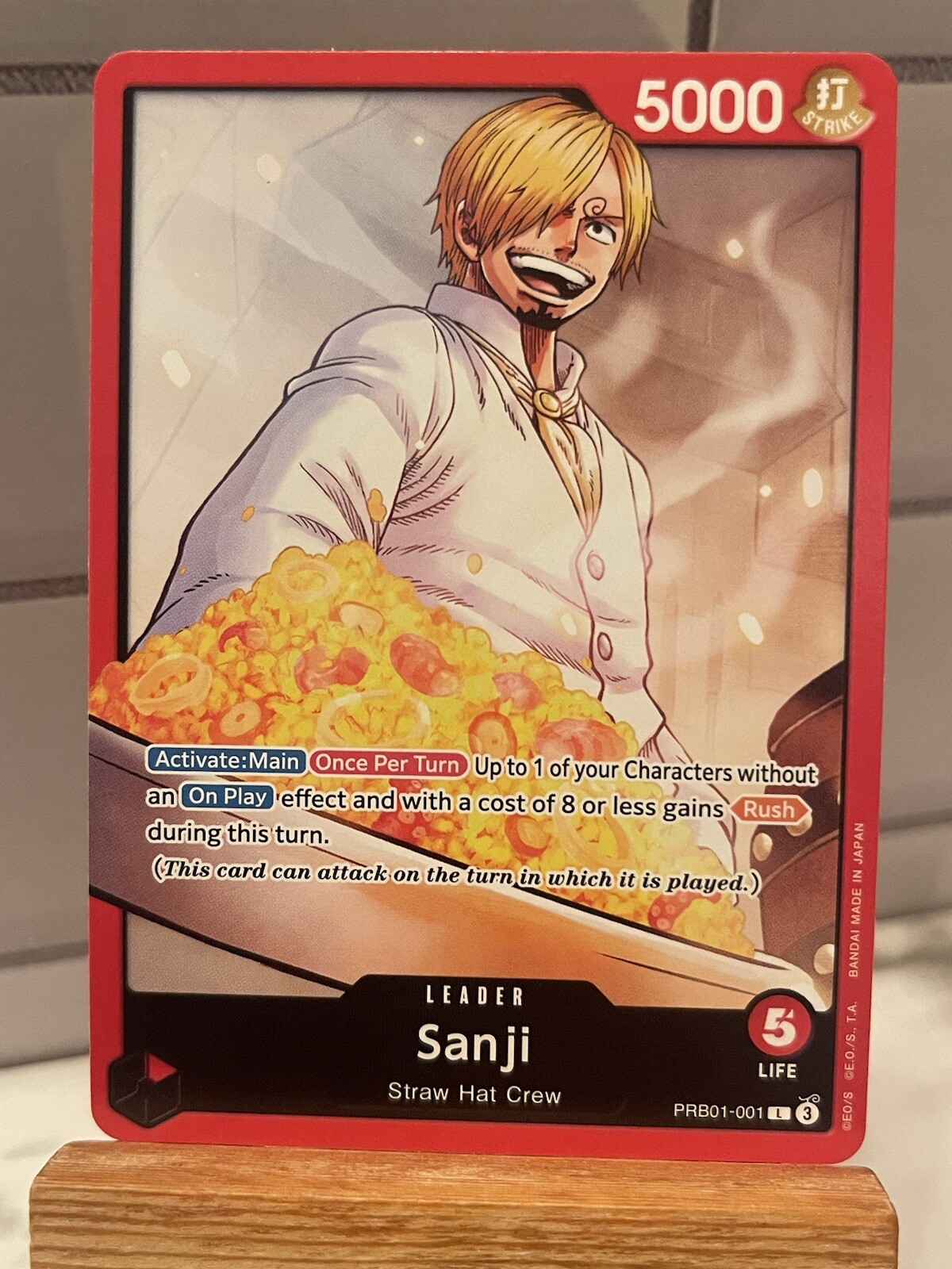 Sanji PRB01-001 L ONE PIECE Card The Best PRB-01 ENGLISH