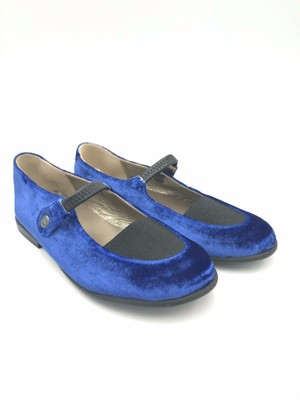 blue velvet mary janes