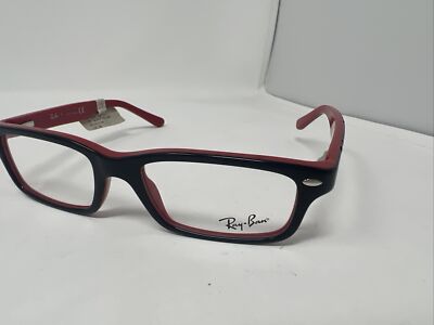 RAYBAN RB1535 3573 48/16 130 Blk And Red Youth Eyeglass Frames Z99