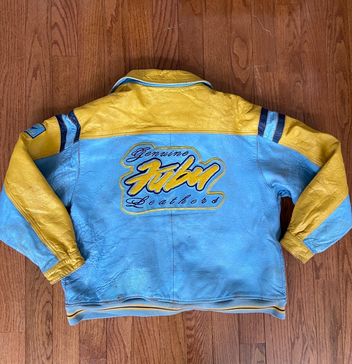 Vintage FUBU Rare Streetwear Bomber Varsity Leather Jacket Vintage FUBU Rare Streetwear Bomber Varsity Leather Jacket