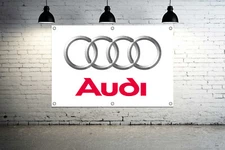 For AUDI Brand Exposure Vinyl Banner Sign Car Auto Vehicle Make Company Sales