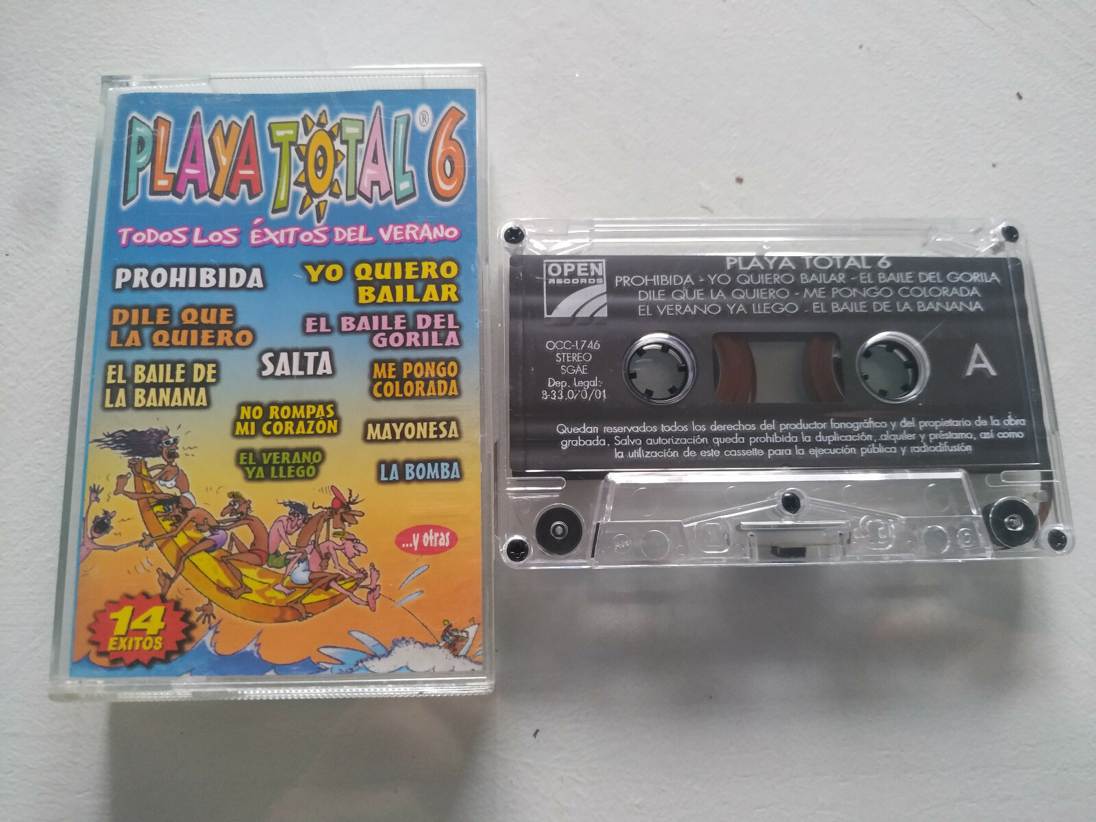 Playa Total 6 2001 Todos Los Exitos Del VERANO - Cinta Tape Cassette