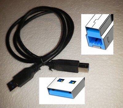   USB 3.0 Kabel Typ A auf Typ B Stecker   Druckerkabel Datenkabel   USB3.0  