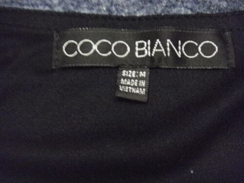 Coco Bianco Top Women M Black Pink Neon Paisley V-Neck Straps Lined Sleveless - Picture 2 of 11