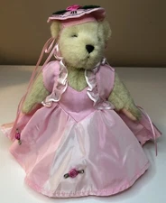VANDERBEAR Plush MUFFY AHEAD OF HER TIME Pink Dress NABCO Event Piece 2000