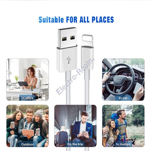 Fast Charger Cable Cord USB Charging Cable Quick Charge Lead 1M 2M 3M For iPhone - Picture 5 of 9