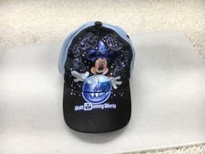 Disney Parks Hat Cap Boys Blue Strap Back Mickey Mouse Cartoon Logo Kids Youth