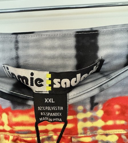 Gonna corta Jamie Sadock taglia XXL tie dye atletica plissettata zip tasca SPF 50 nuova con etichette - Foto 5 di 9
