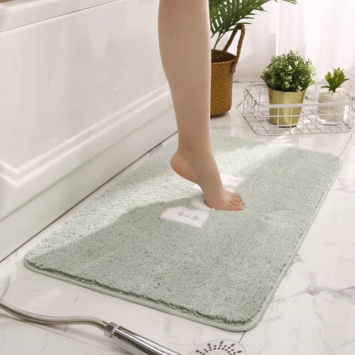 Badezimmerteppich Rutschfest Weich Saugfähig Badteppiche Dick Shag Badmatten USA - Bild 5 von 36