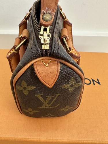 Authentic LOUIS VUITTON Monogram Canvas Speedy Nano - Picture 16 of 20