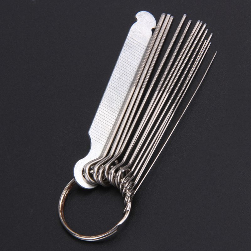 Guitar Slotting Bridge Pin Hole Slot File Kit Saw Rods Filing Set