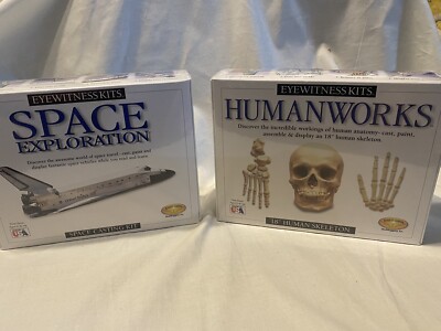 eyewitness kits lot of two skeleton ans apace shuttle 