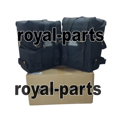 "PANNIER PAIR Black & MOUNTING RAIL" Fit For Royal Enfield Hunter 350 - Picture 3 of 18