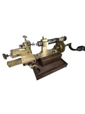 Schwere antike Uhrmacherdrehbank Handbetrieb
