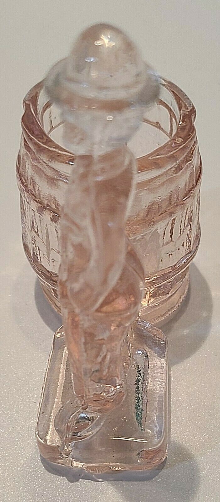 Depression Pink Glass Vintage Charlie Chaplin Bank Toothpick Holder eBay