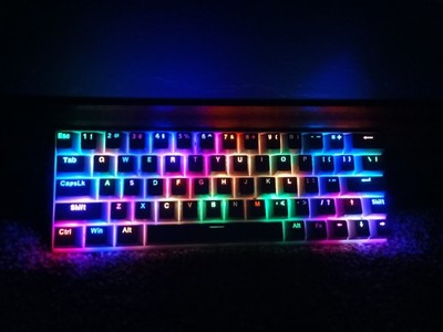 E-YOOSO Z-11 Mechanical Gaming Keyboard 60% Trimode Connection Red Switches