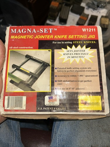 MAGNA SET Magnetic Jointer Knife Blade Setting Jig W1211 USA MADE Woodstock