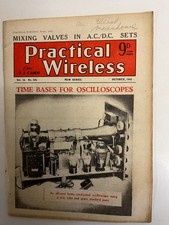 PRACTICAL WIRELESS MAGAZINE OCTOBER 1942 VOL 18 NO;436 RARE VINTAGE