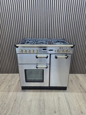 RANGEMASTER 90cm DUAL FUEL ⚡️🔥RANGE COOKER IN STAINLESS STEE &BRASS REFURBISHED