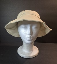 Sun 'N' Sand Women's Beige Cotton Hat With Drawstring Sizer  3" Brim - OSFM