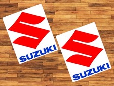 Suzuki Water Proof Uv Safe Glossy Vinyl Decals Stickers X2 Motorcycles Racing