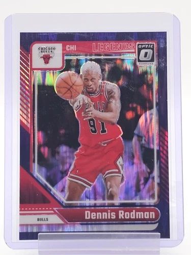DENNIS RODMAN 2024-25 DONRUSS OPTIC LEGENDS PURLE SHOCK PRIZM #241 BULLS Q6069