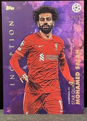 Mohamed Salah - Topps 2022 Inception UEFA Purple Star Quality (/25) Liverpool FC