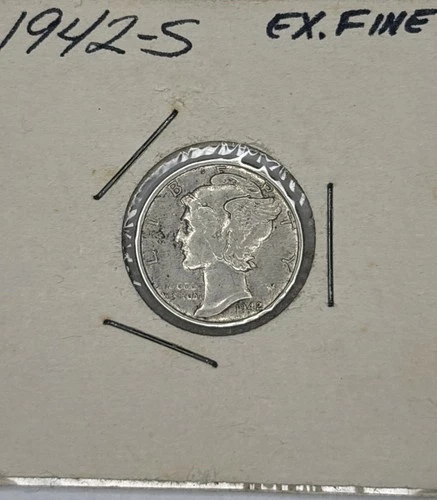 1942-S XF Mercury Dime
