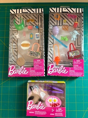 Barbie Accessories Pack With 11 Sunday Funday Accessories. Free Shipping!