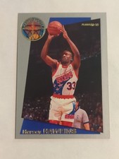1992-93 Fleer Sharpshooters Hersey Hawkins #9 BASKETBALL