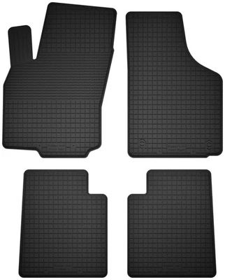 Tapis de sol en caoutchouc pour: Renault Twingo I 1993-2006 Noir Set 4 pcs - Photo 1/4