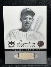 Tommy Henrich Game Used Patch 2000 UD Legendary Pinstripes Yankees HOF